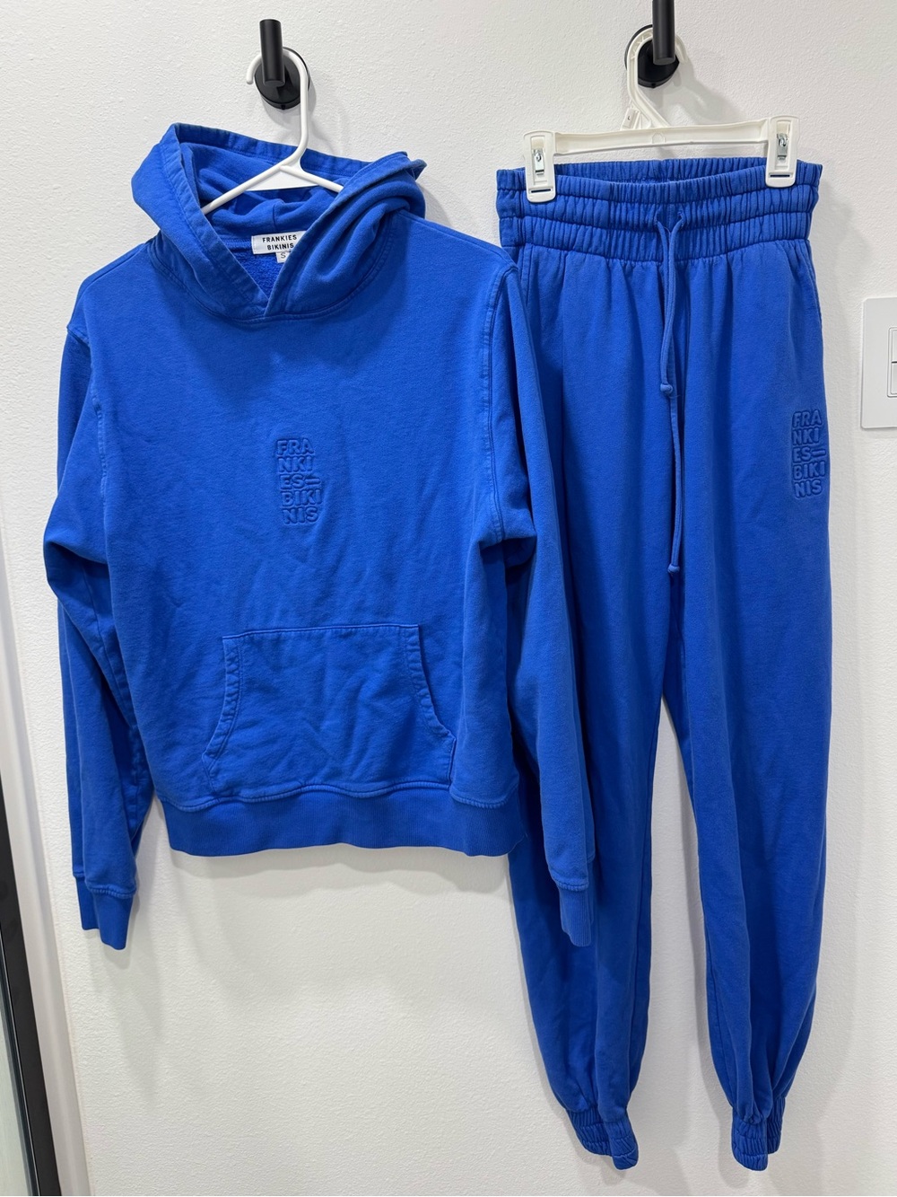 Frankie's Bikinis cobalt blue matching sweat set